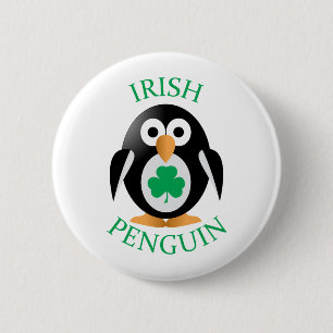 Irische Pinguine Button