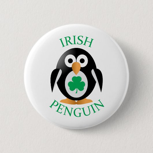 Irische Pinguine Button (Vorderseite)