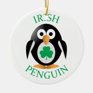 Irische Pinguine Keramikornament