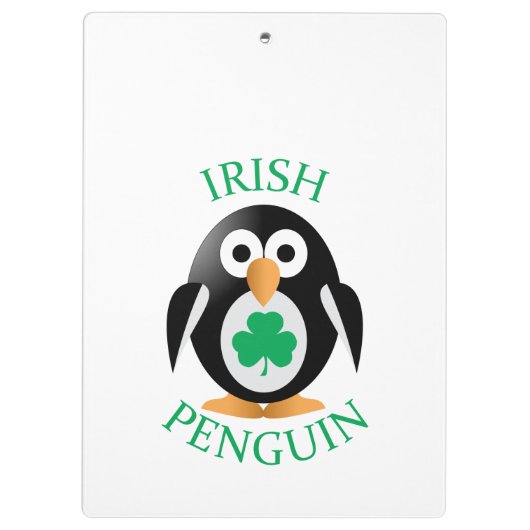 Irische Pinguine Klemmbrett (Rückseite)