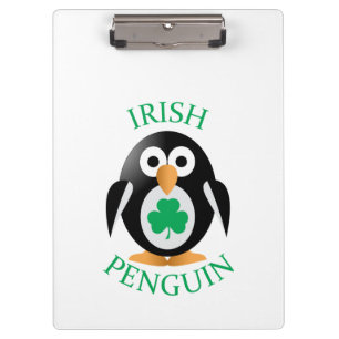 Irische Pinguine Klemmbrett