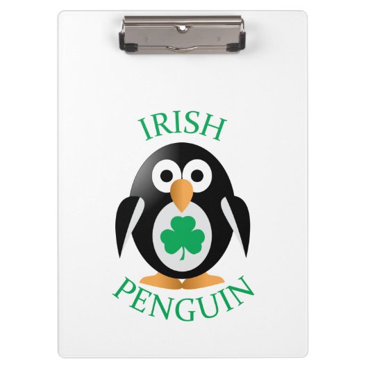Irische Pinguine Klemmbrett (Vorderseite)