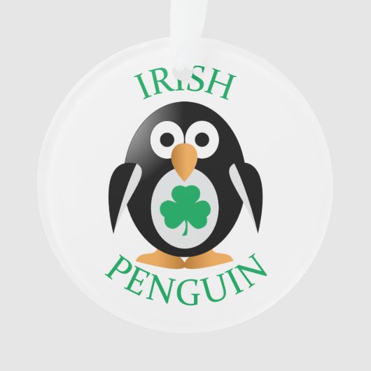 Irische Pinguine Ornament (Vorderseite)