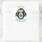 Irische Pinguine Runder Aufkleber (Tasche)