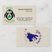 Irische Pinguine Visitenkarte (Vorne/Hinten)