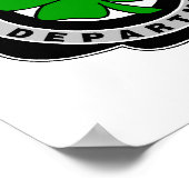 Irische Polizeibeamte Poster (Ecke)