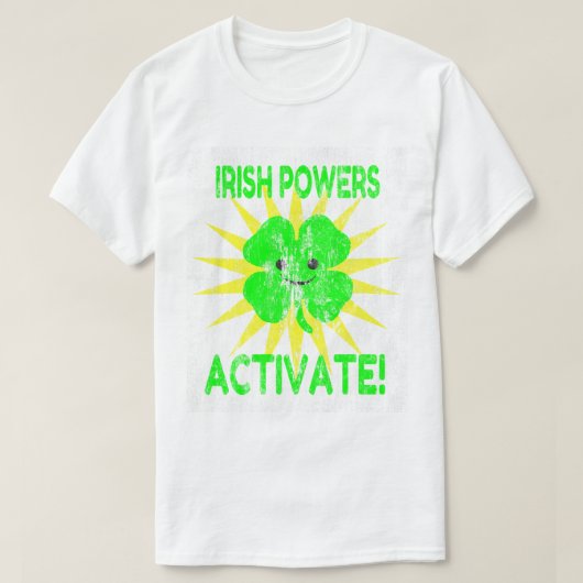 Irische Power aktivieren DS T-Shirt (Design vorne)