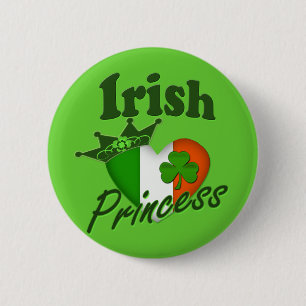 Irische Prinzessin Heritage Heart Button