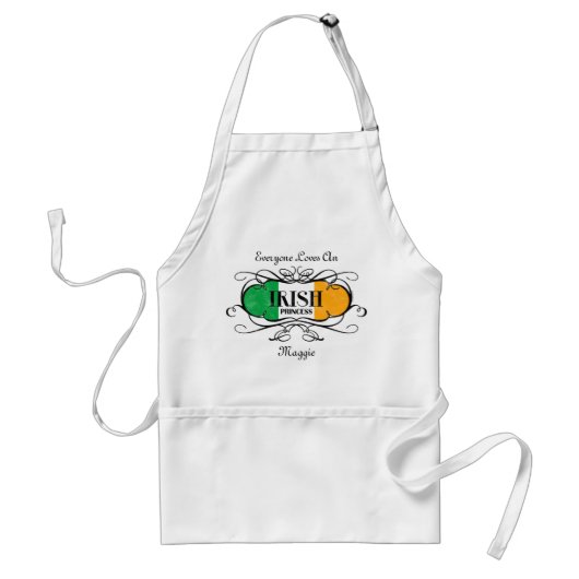 Irische Prinzessin Personalized Apron Schürze (Vorne)