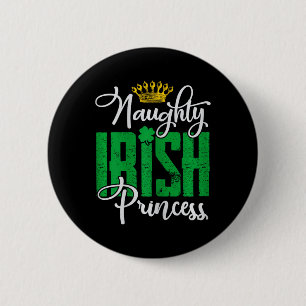 Irische Prinzessin St Patrick's Day Irland Button