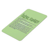 Irische Regeln Magnet (Linke Seite)