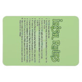 Irische Regeln Magnet (Horizontal)