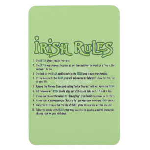 Irische Regeln Magnet