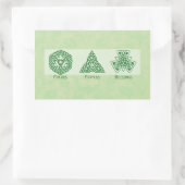 Irische religiöse Freunde Gebete und Segnungen Rechteckiger Aufkleber (Tasche)