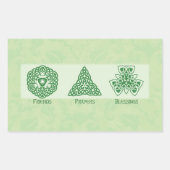 Irische religiöse Freunde Gebete und Segnungen Rechteckiger Aufkleber (Vorderseite)