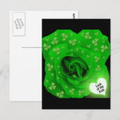 Irische Rose - Glück der Iren Postkarte (Vorne/Hinten)