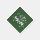 Irische Rose Serviette (Ecke)