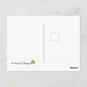 Irische Rose und Jahrestag! Karte (Rückseite)