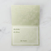 Irische Rosen-Foto-Grüße Karte (Innenseite)