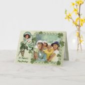 Irische Rosen-Foto-Grüße Karte (Gelbe Blume)