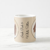 Irische Rot- und Weiß-Farbgebung - Originale Kunst Kaffeetasse (Mittel)