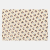 Irische Rot- und Weiß-Malerei Original Art Geschenkpapier Set (Vorderseite)