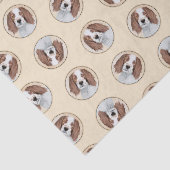 Irische Rot- und Weiß-Malerei Original Art Seidenpapier (Ausschnitt)