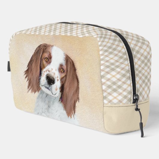 Irische Rot- und Weiß-Malerei Original Art Waschbeutel (Rechte Ecke)