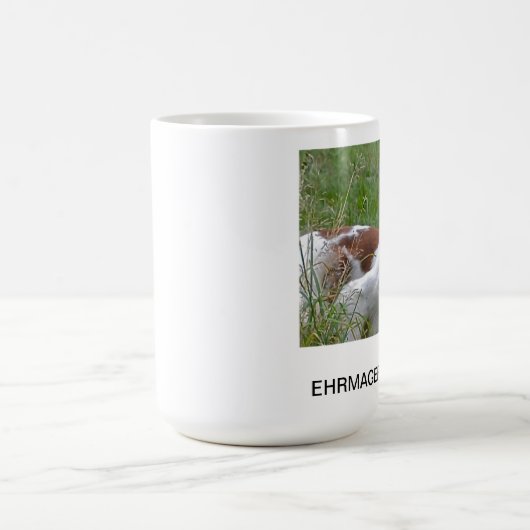 Irische rote u. weiße Setzer-Tasse Kaffeetasse (Mittel)