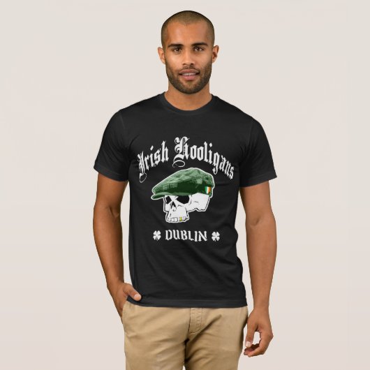 Irische Rowdys Dublin Irland T-Shirt (Vorne ganz)