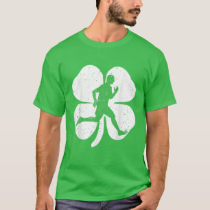 Irische Running Kleeblatts Kostüm St Patrick's D T-Shirt