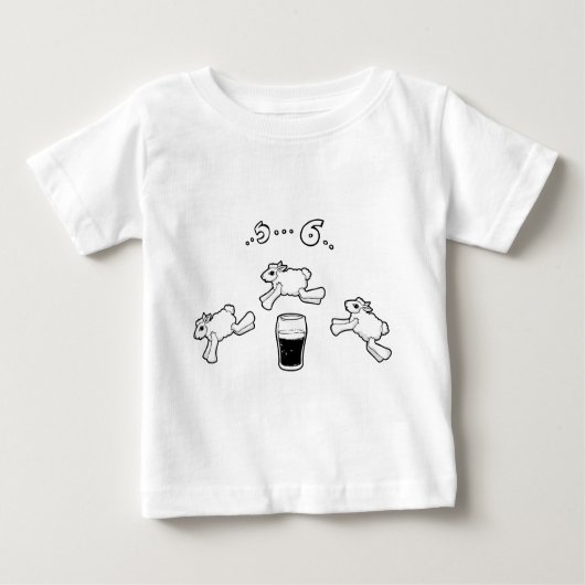 Irische Schaf-Zählung Baby T-shirt (Vorderseite)