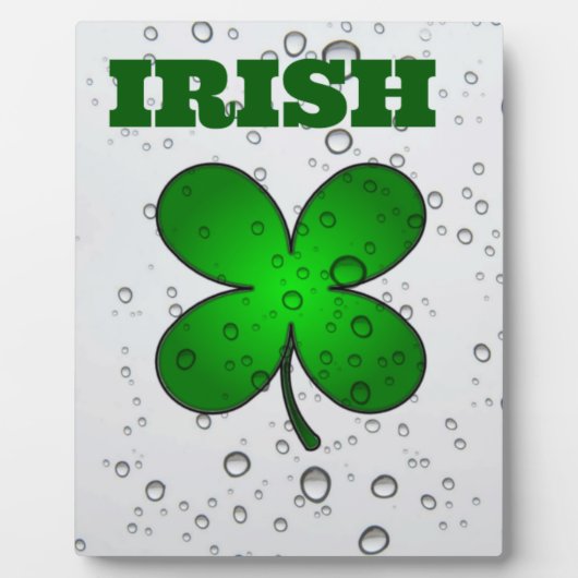 Irische Schwimmklee Fotoplatte (Vorderseite)