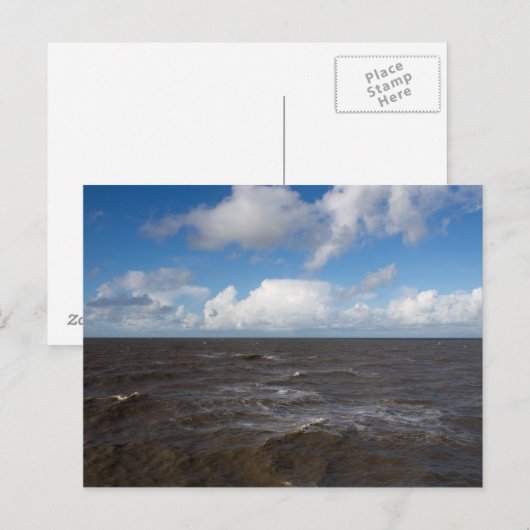 Irische See Postkarte (Vorne/Hinten)