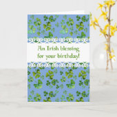 Irische Segen-Geburtstags-Karte Karte (Gelbe Blume)