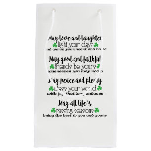 Irische Segen-Geschenk-Tasche Kleine Geschenktüte