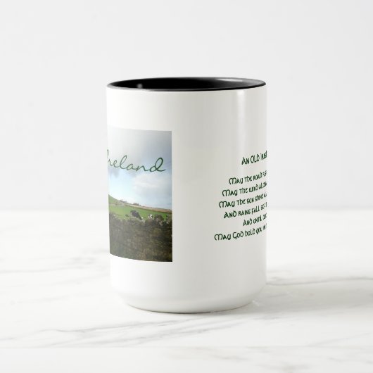 Irische Segen-Landschaft Tasse (Zentrum)