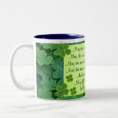 Irische Segen-Tasse Zweifarbige Tasse (Links)
