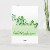 Irische segnenkarte 7a karte (Rückseite)