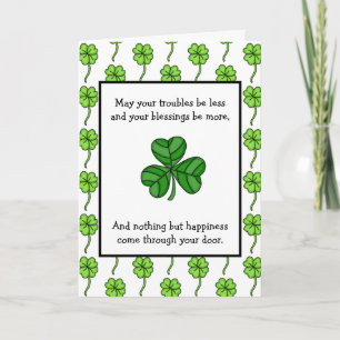 Irische Segnung   Frohen St. Patrick's Day Karte
