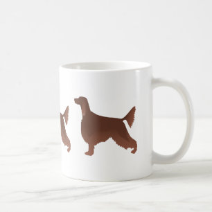 Irische Setter Basic Breed Illustration Silhouette Kaffeetasse
