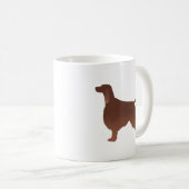 Irische Setter Basic Breed Illustration Silhouette Kaffeetasse (VorderseiteRechts)