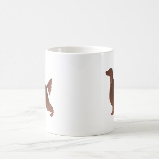 Irische Setter Basic Breed Illustration Silhouette Kaffeetasse (Mittel)