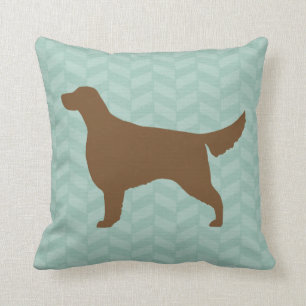 irische Setter-Silhouette Kissen