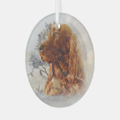 irische Setterkunst Ornament Aus Glas (Vorderseite links)