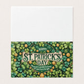 Irische Shamrock-Feierdesign (Außenseite Aufgefaltet)