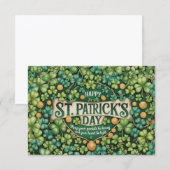 Irische Shamrock-Feierdesign (Vorne/Hinten)