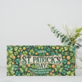 Irische Shamrock-Feierdesign (Stehend Vorderseite)