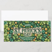 Irische Shamrock-Feierdesign (Vorne/Hinten)