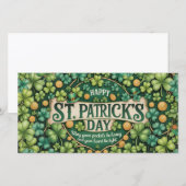 Irische Shamrock-Feierdesign (Vorne/Hinten)